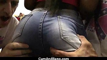 Black slut group in her mouth 15