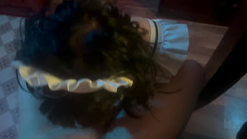 Dutiful housewife sucks his dick after work 1