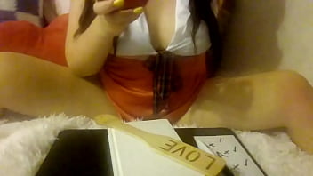 Asian cumslut eating her lunch is so horny she rides you in the classroom