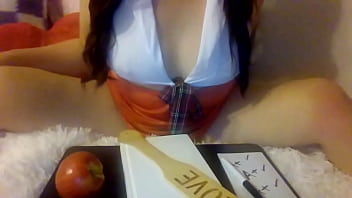 Asian cumslut eating her lunch is so horny she rides you in the classroom