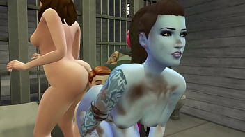 Fart sims three face farting