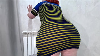 A big neighbor asked me to fuck her in the ass