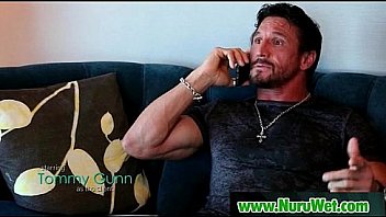 Hot japanese gives wet nuru massage 23