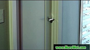 Hot japanese gives wet nuru massage 23