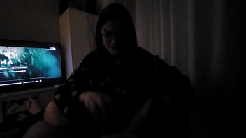 Netflix and chill making massage back when we watching movie she make a handjob for it Netflix and chill making massage back when we watching movie she make a handjob for it