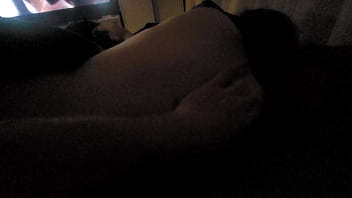 Netflix and chill making massage back when we watching movie she make a handjob for it