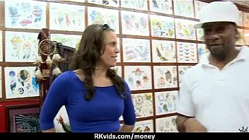 Tight teen fucks a man in front of the camera for cash 7