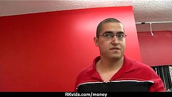 Tight teen fucks a man in front of the camera for cash 7