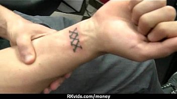 Tight teen fucks a man in front of the camera for cash 7