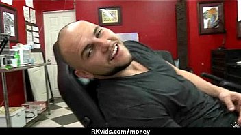 Tight teen fucks a man in front of the camera for cash 7