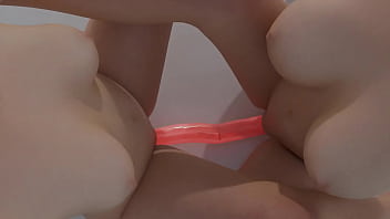 Bestfriends having a good time after school two ass one dildo