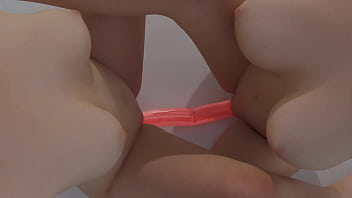 Bestfriends having a good time after school two ass one dildo