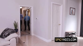 Hot interracial threesome