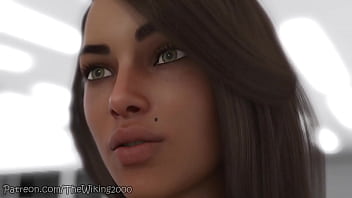 Two giantesses make out and swallow shrunken man