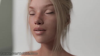 Two giantesses make out and swallow shrunken man