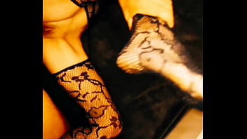 Amateur couple filming video in hotel