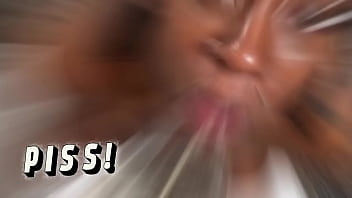 Ebony pregnant whore dick down and pissed on