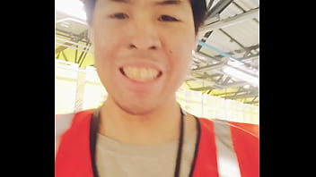 Amsr sfw walking about during work