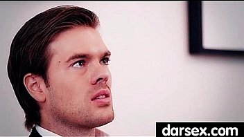 Gorgous babe in stockings tasiting a dick 19