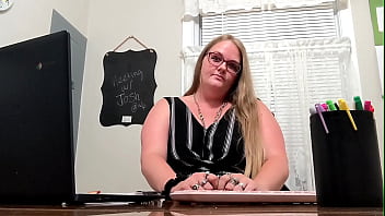 Your teacher gives you joi in her office and reveals that you got her pregnant