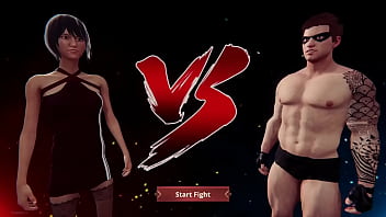 Allie vs jerle nf3d mixed combat kinky battle ring