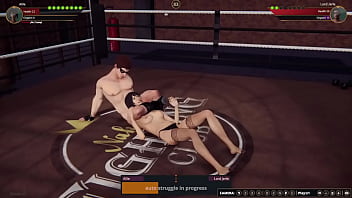 Allie vs jerle nf3d mixed combat kinky battle ring