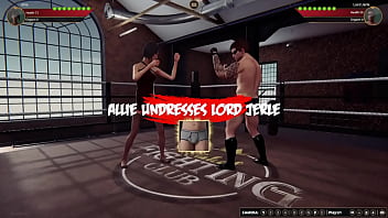 Allie vs jerle nf3d mixed combat kinky battle ring