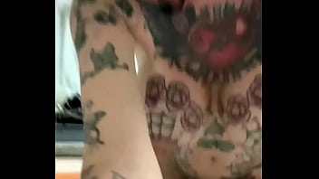 Washing dishes in the kitchen