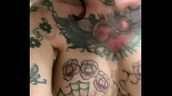 Washing dishes in the kitchen