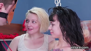 Crazy bitch gets her fuckholes opened and toughly drilled