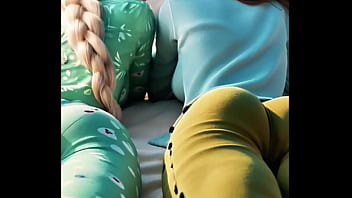 Anna And Elsa Share A Quiet Night Together Their Pajamas Glowing Softly Under The Dim Light The Sisters Of Arendelle Reveal A Tender Hidden Moment Beyond The Snow… thumbnail