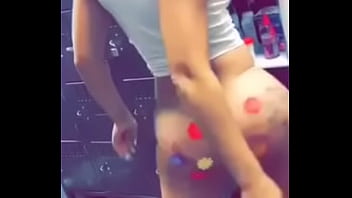 Flower girl shaking ass