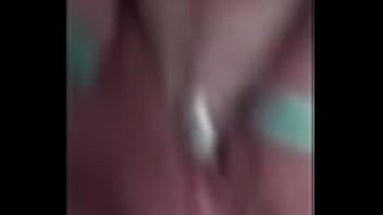 19 yo rubs her wet pussy