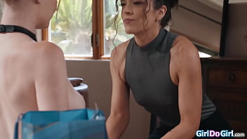 Wearing my collar i await my gf to completely own and use tits latina victoria voxxx is eager to make ashley lane lick and strapon fuck her