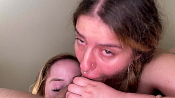 Two sub sluts eat my ass and suck my big cock pov chloe kreams alaina taylor steve rickz