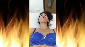 Beautiful brunette in blue lingerie trailer 07