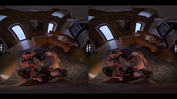 Dark room vr cake face