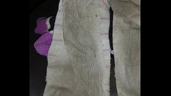 Cum stained ankle socks