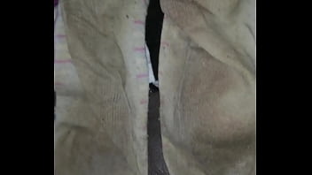 Cum stained ankle socks