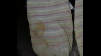 Cum stained ankle socks