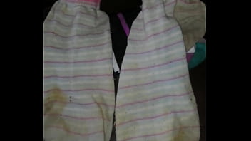 Cum stained ankle socks