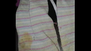 Cum stained ankle socks
