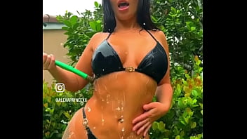 I was so bored today i decided to play with the water hose miami based professional mattress actress get me on yo
