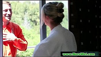 Slippery sensual nuru massage and dick rubbing 10