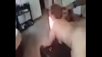 Hitting white bbw slut from behind