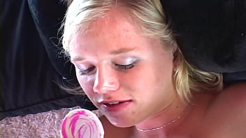 Lolicum 18 year old tomboy babe gets titfucked & facialled