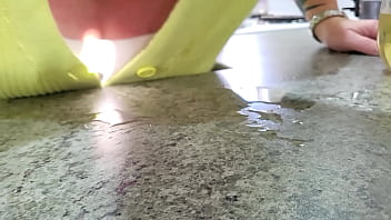 Nz trashy sub told to guzzle up the spilt by her master Nz trashy sub told to guzzle up the spilt by her master