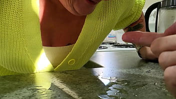 Nz trashy sub told to guzzle up the spilt by her master