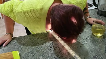 Nz trashy sub told to guzzle up the spilt by her master