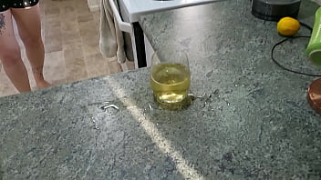 Nz trashy sub told to guzzle up the spilt by her master Nz trashy sub told to guzzle up the spilt by her master